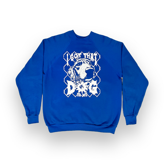 "I Got That Dog In Me" L Blue 90s Vintage Crew Neck