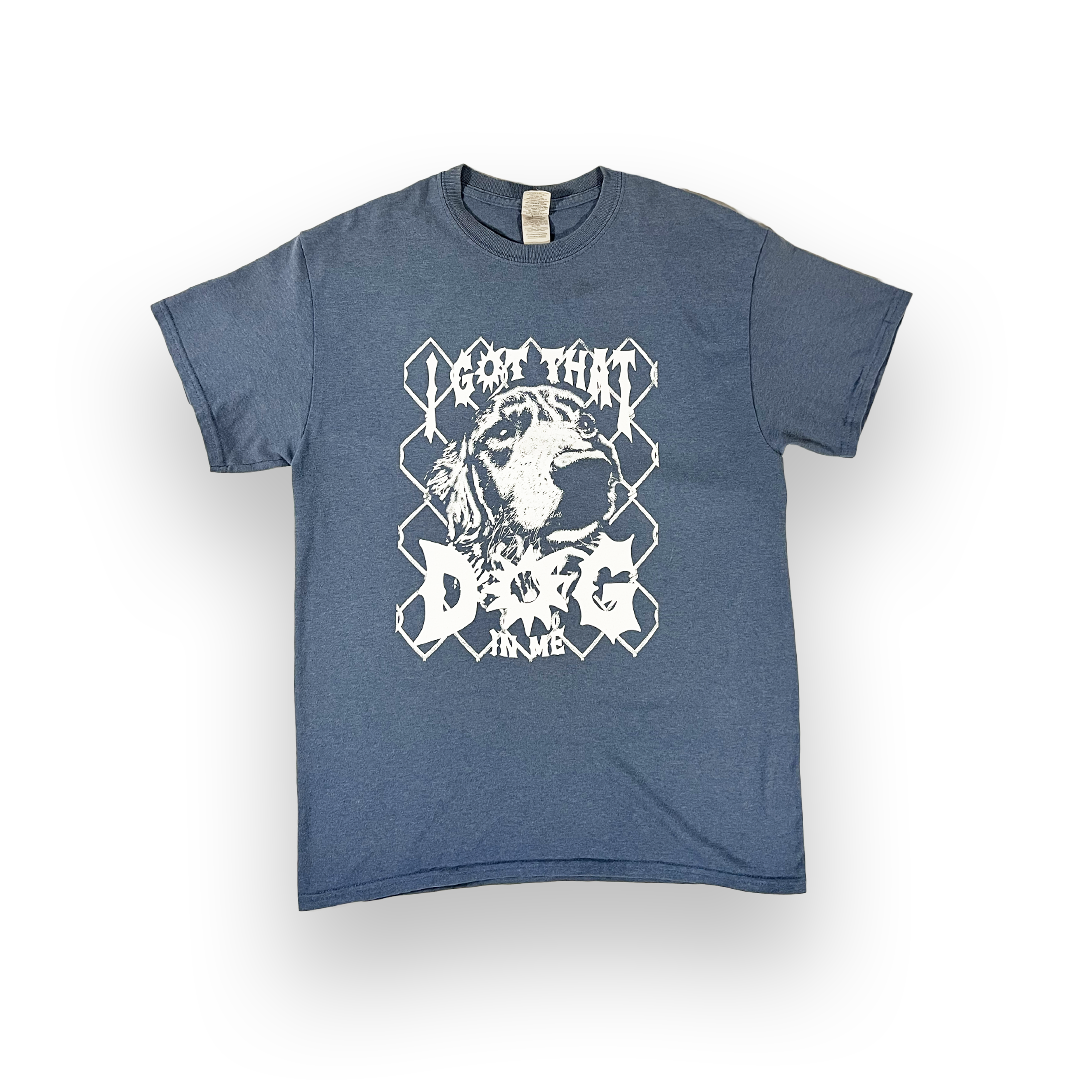 "I Got That Dog In Me" M Heather Blue Tee