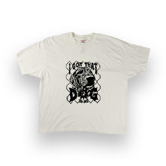 "I Got That Dog In Me" 2XL White 90s Single Stitch Vintage Tee