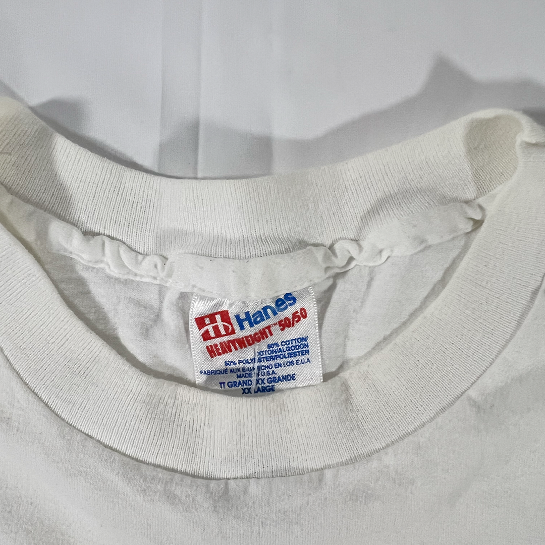 "I Got That Dog In Me" 2XL White 90s Single Stitch Vintage Tee
