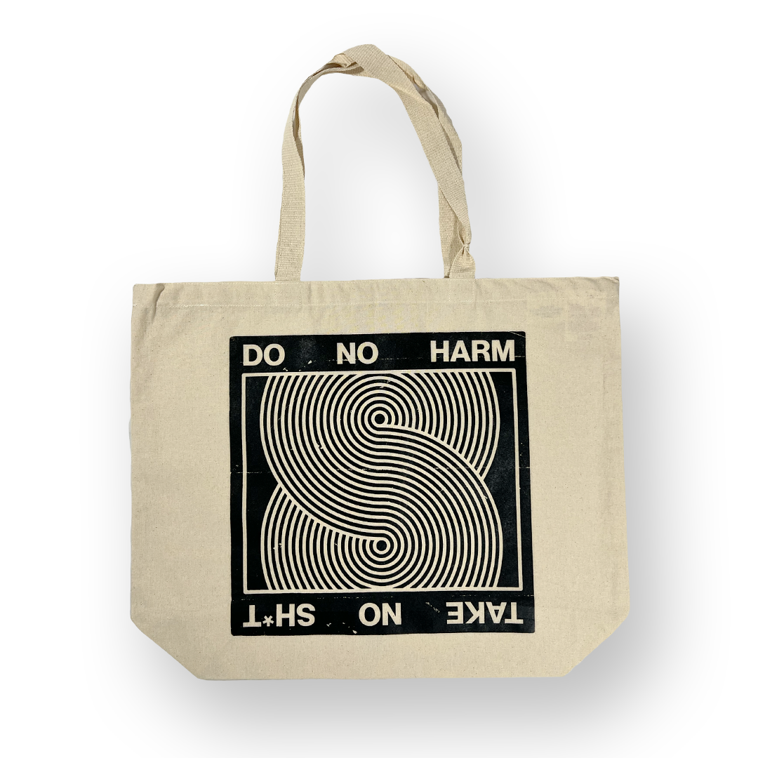 "Do No Harm" Recycled Canvas Tote