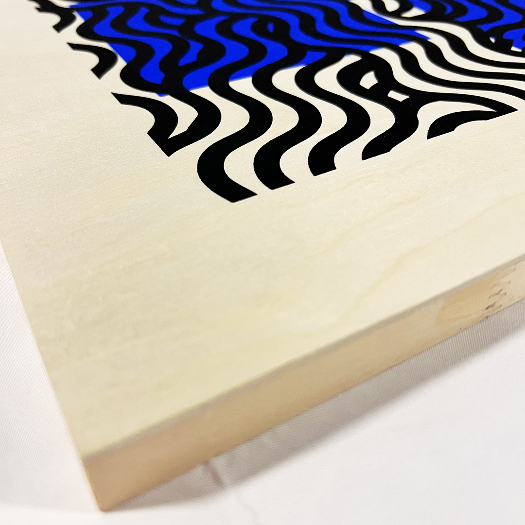 "Pattern 02" Hand Screened Wood Canvas Print