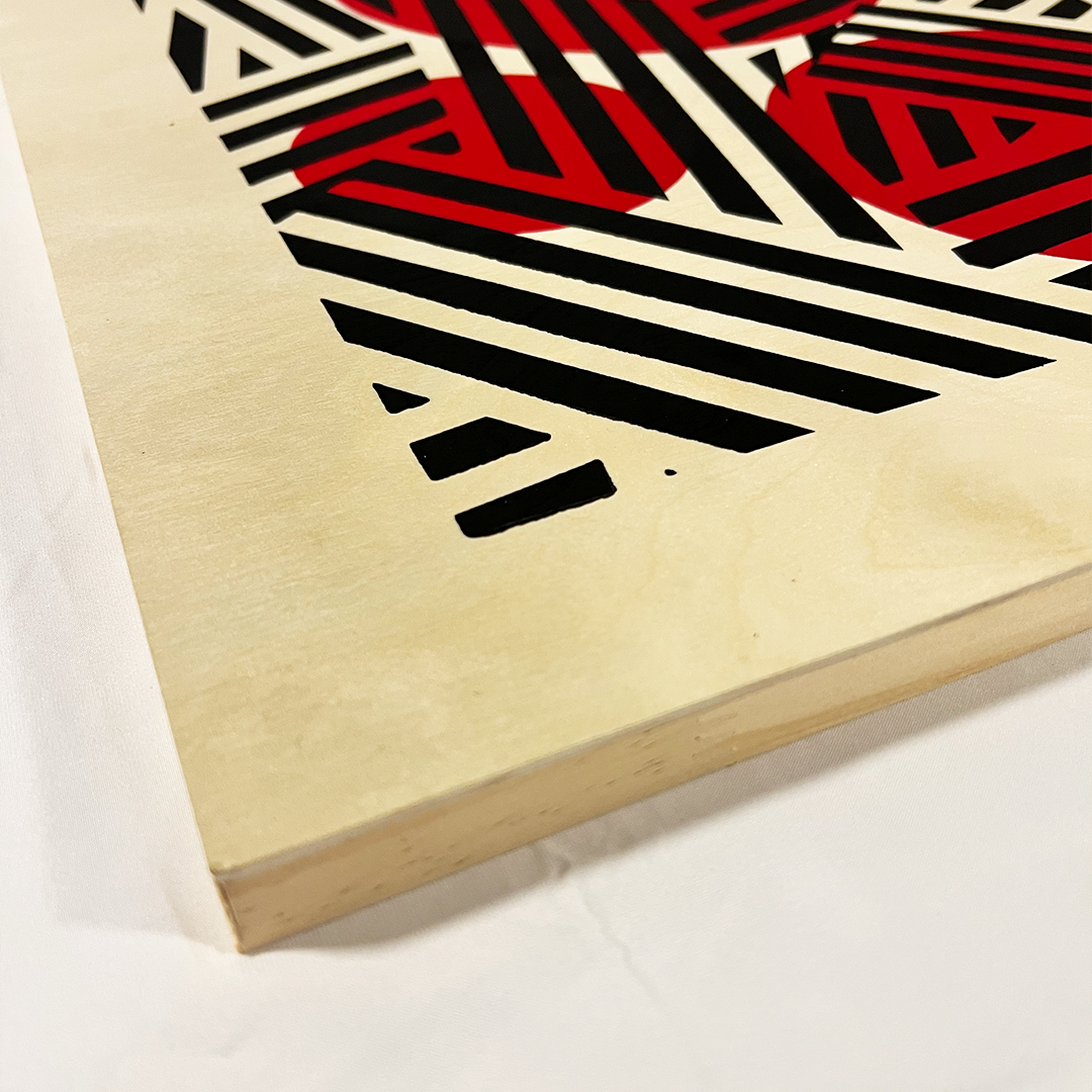 "Pattern 01" Hand Screened Wood Canvas Print