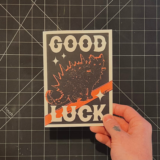 "Good Luck" Greeting Card