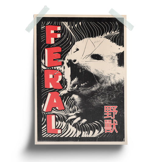 "Feral" Poster Print