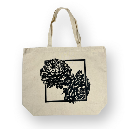 "Chrysanthemum" Recycled Canvas Tote